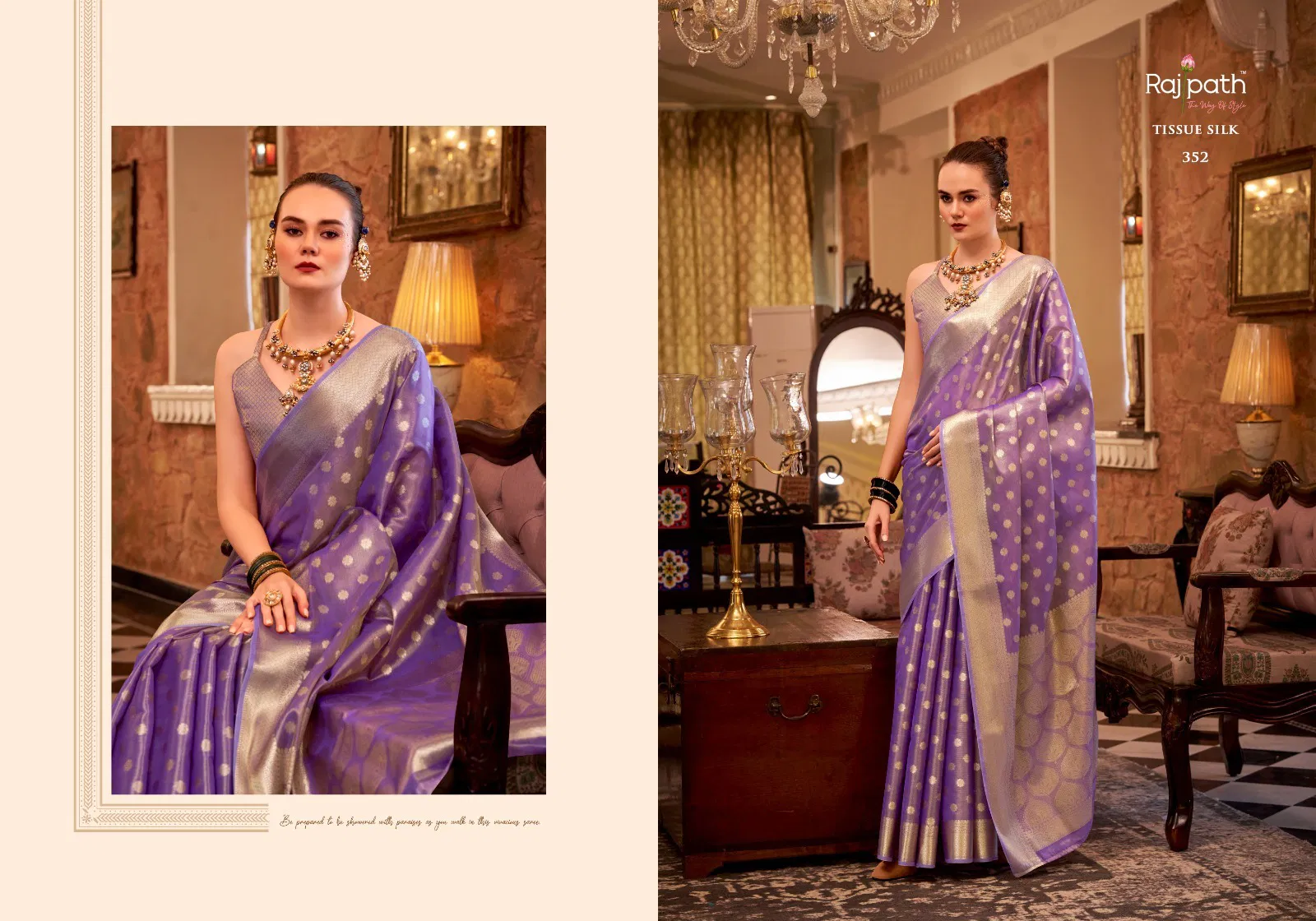 Pluto By Rajpath Tissue Silk Saree Wholesale Market Surat